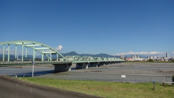 安倍川橋全景