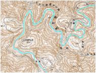 7　接岨峡周辺と大井川の穿入蛇行の場所