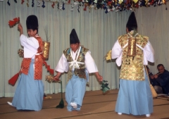 梅ヶ島の舞　三太刀の舞の写真