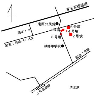 神明山古墳の位置図