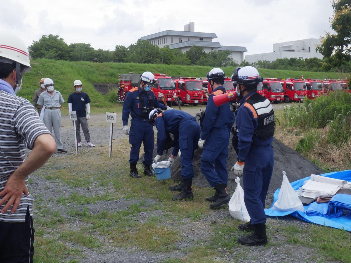 島田市水防訓練の画像1